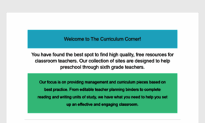 Thecurriculumcorner.com thumbnail