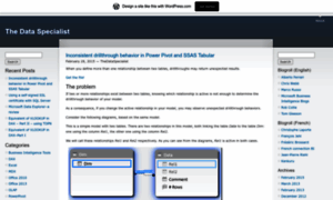 Thedataspecialist.wordpress.com thumbnail