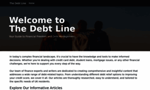 Thedebtline.co.uk thumbnail