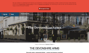 Thedevonshirearmskensington.co.uk thumbnail