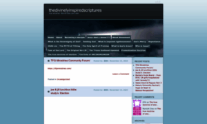 Thedivinelyinspiredscriptures.wordpress.com thumbnail