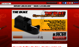 Thedukecigaretterollingmachine.com thumbnail