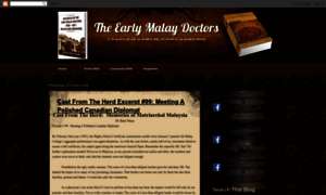 Theearlymalaydoctors.blogspot.com thumbnail