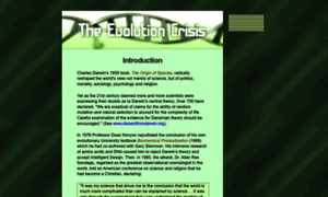 Theevolutioncrisis.org.uk thumbnail