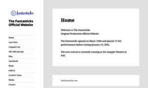 Thefantasticks.com thumbnail