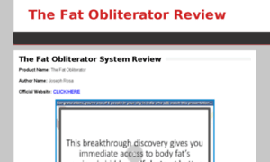 Thefatobliteratorreview.com thumbnail