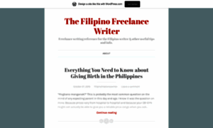 Thefilipinofreelancewriter.wordpress.com thumbnail