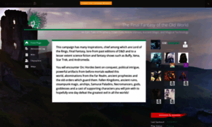 Thefinalfantasyoftheoldworld.obsidianportal.com thumbnail