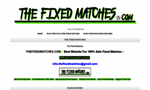 Thefixedmatches.com thumbnail