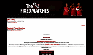 Thefixedmatches.online thumbnail