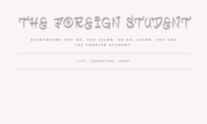 Theforeignstudent.com thumbnail