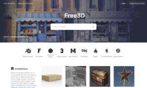 Thefree3dmodels.com thumbnail
