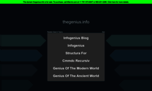 Thegenius.info thumbnail