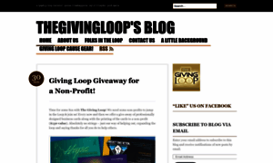 Thegivingloop.wordpress.com thumbnail