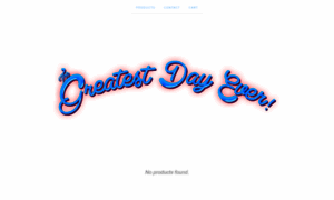 Thegreatestdayever.bigcartel.com thumbnail