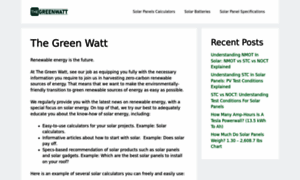 Thegreenwatt.com thumbnail