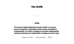 Thehcmr.org thumbnail