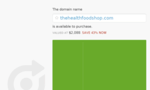 Thehealthfoodshop.com thumbnail