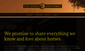 Thehorseandstable.com thumbnail