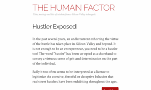 Thehumanfactor.co thumbnail