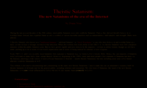 Theisticsatanism.com thumbnail