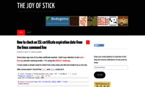 Thejoyofstick.com thumbnail