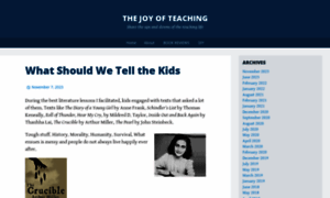 Thejoyofteachingblog.wordpress.com thumbnail