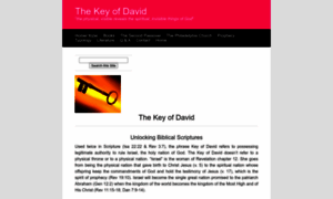 Thekeyofdavid.org thumbnail