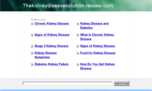 Thekidneydiseasesolution-review.com thumbnail