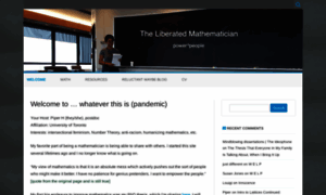 Theliberatedmathematician.com thumbnail