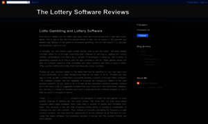 Thelotterysoftwarereviews.blogspot.com thumbnail