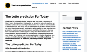 Thelottopredictions.com thumbnail