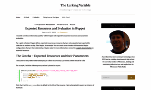 Thelurkingvariable.com thumbnail