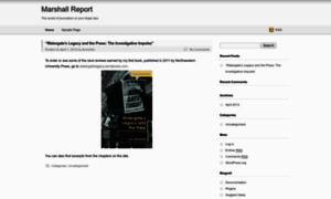 Themarshallreport.com thumbnail