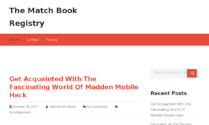 Thematchbookregistry.com thumbnail