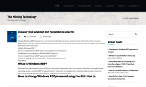 Themissingtechnology.com thumbnail