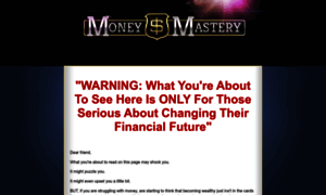 Themoneymasterysystem.com thumbnail