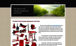 Themostusedgarageequipmentandtools.yolasite.com thumbnail