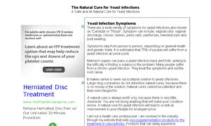 Thenaturalcureforyeastinfections.com thumbnail