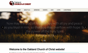 Theoaklandchurchofchrist.org thumbnail