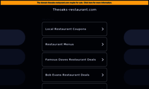 Theoaks-restaurant.com thumbnail