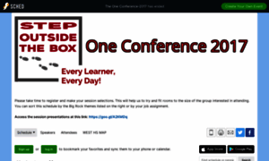 Theoneconference2017.sched.com thumbnail