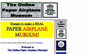 Theonlinepaperairplanemuseum.com thumbnail