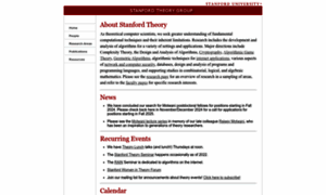 Theory.stanford.edu thumbnail