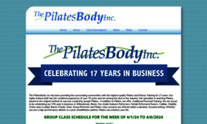 Thepilatesbody.com thumbnail