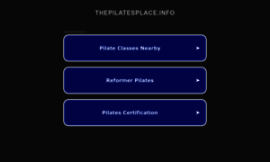 Thepilatesplace.info thumbnail