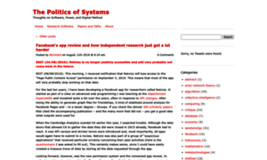Thepoliticsofsystems.net thumbnail
