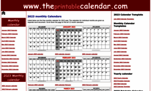 Theprintablecalendar.com thumbnail