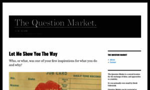 Thequestionmarket.com thumbnail