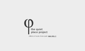 Thequietplaceproject.com thumbnail